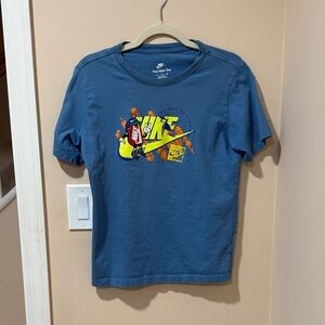 Nike Kids Blue Tee with Bold Graphic